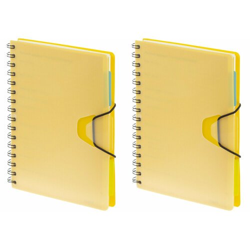 Attache Ежедневник недатированный Bright Colours, А5, 136 листов, желтый, 2 шт