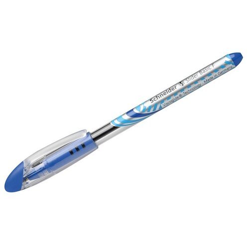 Schneider Ручка шариковая Slider Basic F 0.8 мм, синий цвет чернил, 1 шт.