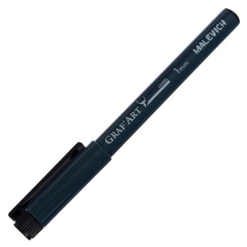 Ручка капиллярная для черчения Malevich Graf'Art скош 1.0 мм чёрный 196101 5151413
