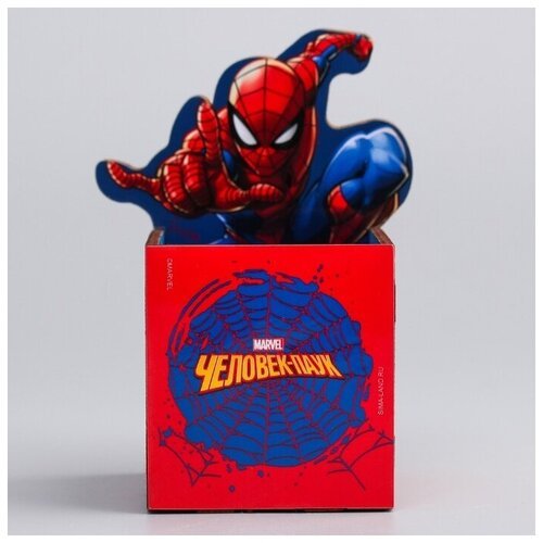 Органайзер для канцелярии Marvel 'Супергерой', Человек-паук, 65х70х65 мм
