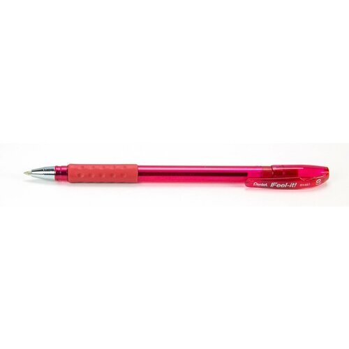 Шариковые ручки Pentel 'Feel It!', красные, диаметр 0,7 мм, BX487-B, 12 шт