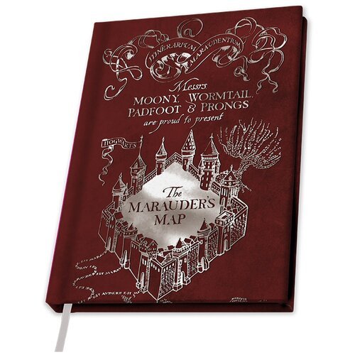 Записная книжка ABYstyle: Карта Мародёров (Marauder's Map) Гарри Поттер (Harry Potter) (ABYNOT036) A5