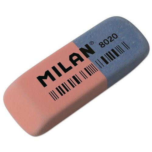 MILAN Набор ластиков 8020, 3 шт. красный/синий 3