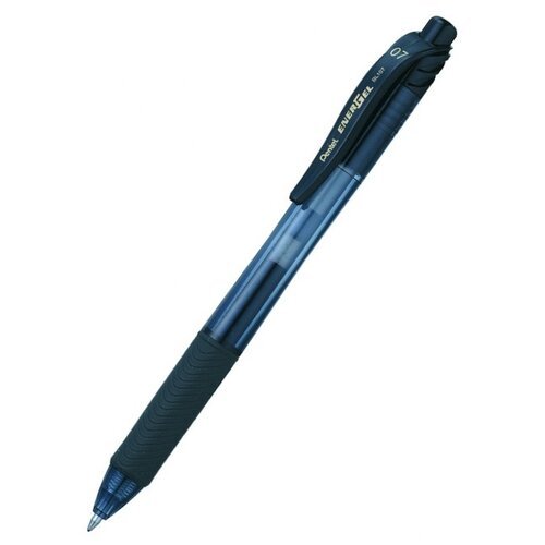 Pentel Гелевая ручка EnerGel-X, 0.7 мм, BL107, черный цвет чернил, 1 шт.