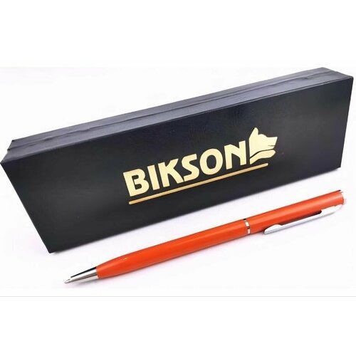 Ручка подарочная ТМ 'BIKSON' в футляре, оранжевая