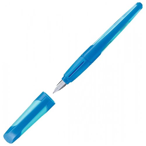 Stabilo Перьевая ручка 'EasyBuddy', корпус сине-голубая, синий картридж sela