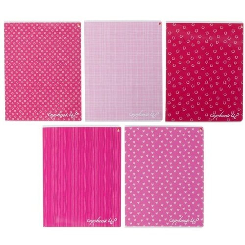 Тетрадь 48 листов в клетку «FRESH. Розовая», обложка мелованный картон, УФ-лак, микс
