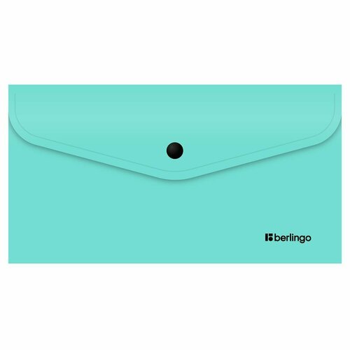 Папка-конверт на кнопке Berlingo 'Instinct' С6, 200мкм, мятный (36 шт)
