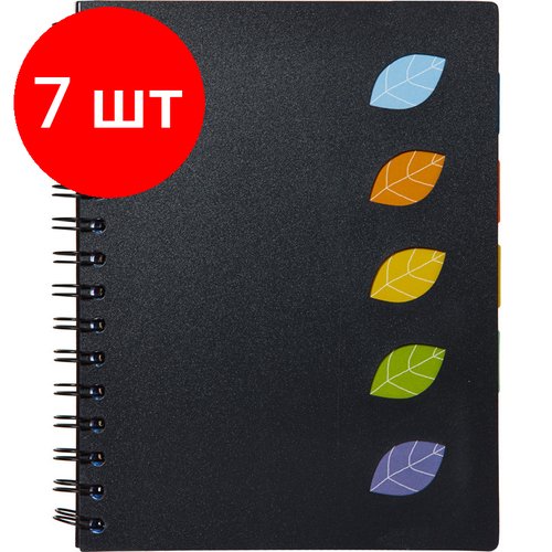 Комплект 7 штук, Бизнес-тетрадь А5.120 л, спираль, клетка Office Creative