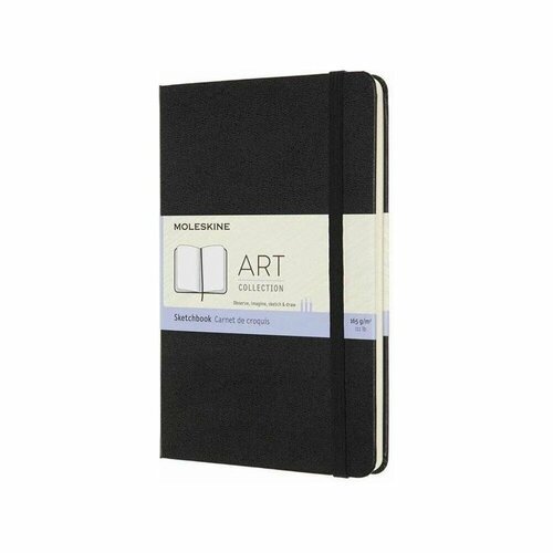 Moleskine ARTQP054 Блокнот для рисования moleskine art sketchbook, medium 115x180 мм, твердая обложка, черный