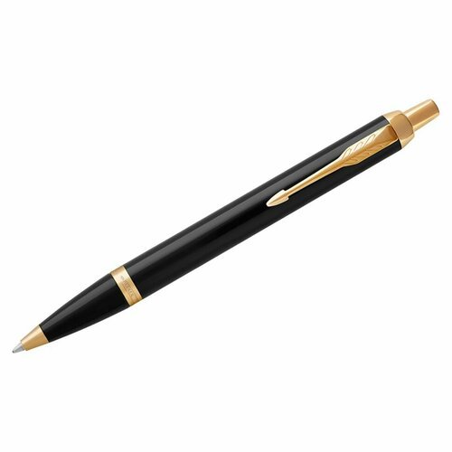 Ручка шариковая Parker 'IM Black GT' синяя, 1,0мм, кнопочн, подарочная упаковка