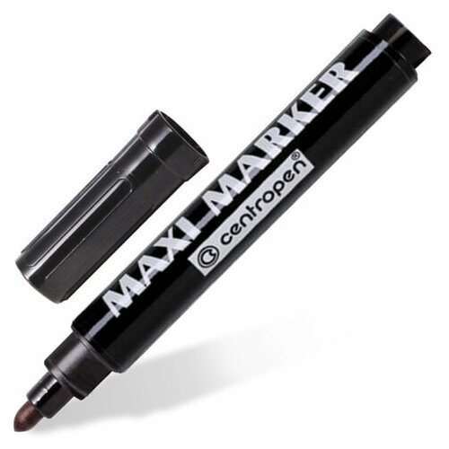 Маркер перманентный универсальный черный CENTROPEN 'Maxi Marker', 2-4 мм, 8936, 5 8936 0112 (цена за 1 ед. товара)