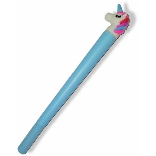 Ручка шариковая Единорог Unicorn, голубая