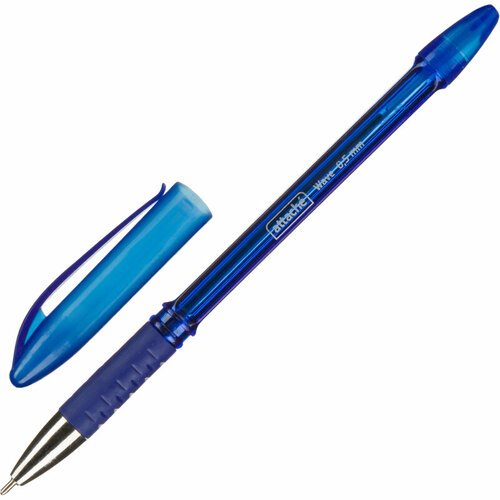 Ручка шариковая неавтомат. Attache Wave линия 0,5мм, масл, син, манж