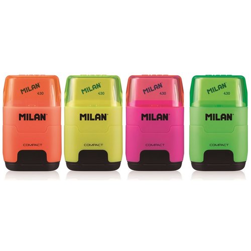 Milan Ластик -точилка Milan Compact Fluo, цв в асс 4719116