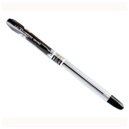 Ручка шариковая прозрачный корпус резиновый упор (PIANO) черн/масляная игла арт. РТ-335А/335-12. Количество в наборе 12 шт.