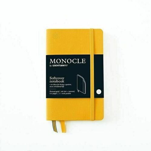 Блокнот Leuchtturm Monocle, 64 листа, в точку, желтый, А6