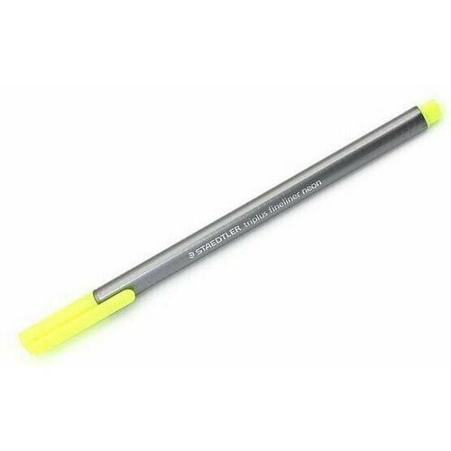 Ручка капиллярная Staedtler Triplus, одноразовая, 0.3 мм желтый неон