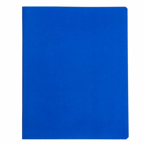 Тетрадь 96 листов в клетку 'Синий', обложка мелованный картон, ВД-лак