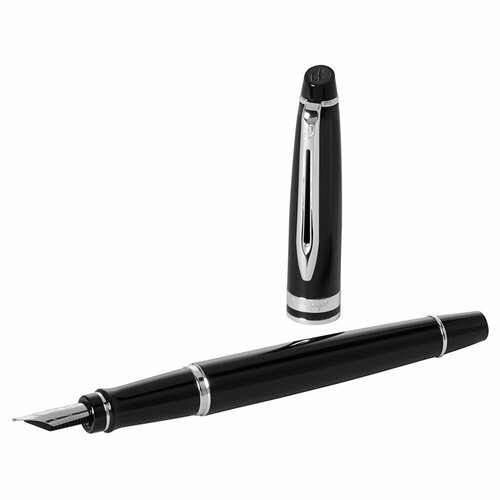 Ручка перьевая Waterman 'Expert Black CT' синяя, 1,0 мм, подарочная упаковка (S0951760)