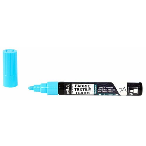 Маркер для темных и светлых тканей 'PEBEO' 7A Opaque 4 мм перо круглое 804454 Пастельный синий