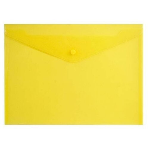 М: фарм. InФормат. Папка-конверт на кнопке, 0,18 мм, А4, желтая. InФормат