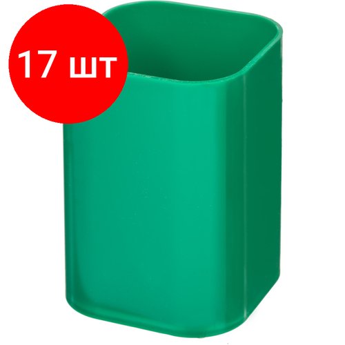 Комплект 17 штук, Подставка-стакан для ручек Attache, зеленый