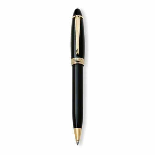 Шариковая ручка Aurora Ipsilon Resin black GT, в подарочной коробке