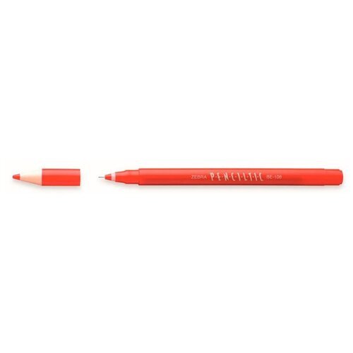 Ручка-роллер ZEBRA PENCILTIC (BE-108 R) 0.5мм игловидный пиш. наконечник красный