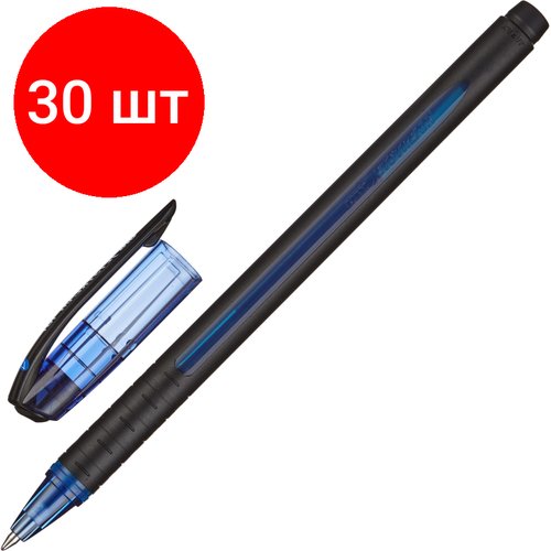 Комплект 30 штук, Ручка шариковая неавтомат. Uni Jetstream SX-101-07 син,0.7, масл, манж