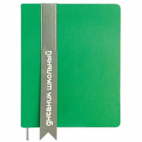 Дневник универсальный для 1-11 классов 'Лента', твёрдая обложка из искусственной кожи, аппликация, шелкография, ляссе, 48 листов, зелёный (комплект из 4 шт)