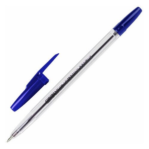 Ручка шариковая CORVINA (Италия) '51 Classic', синяя, корпус прозрачный, узел 1 мм, линия письма 0,7 мм, 40163/02, 10 штук