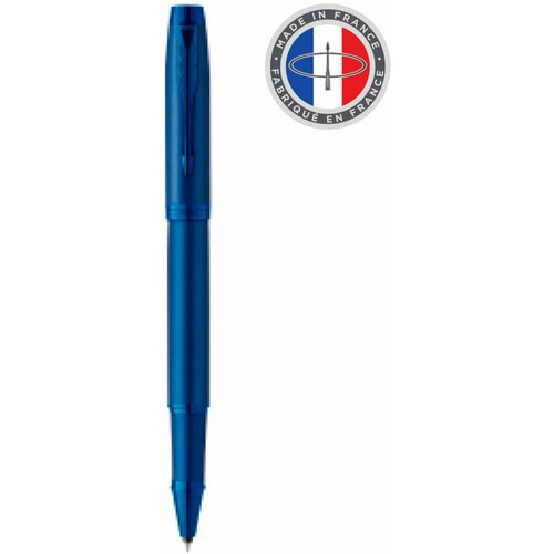 Ручка роллер Parker IM Monochrome T328 (CW2172965) Blue PVD F черные чернила подарочная коробка