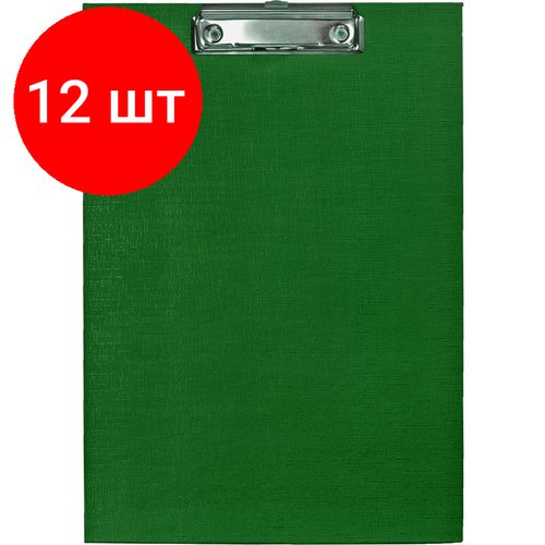 Комплект 12 штук, Папка-планшет д/бумаг Attache 560092 A4 зеленый