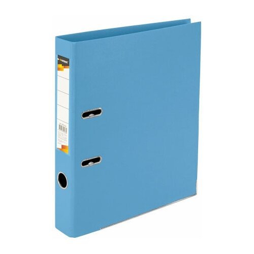 INFORMAT Папка-регистратор А4, двухстороннее покрытие ПВХ, 55 мм, голубой