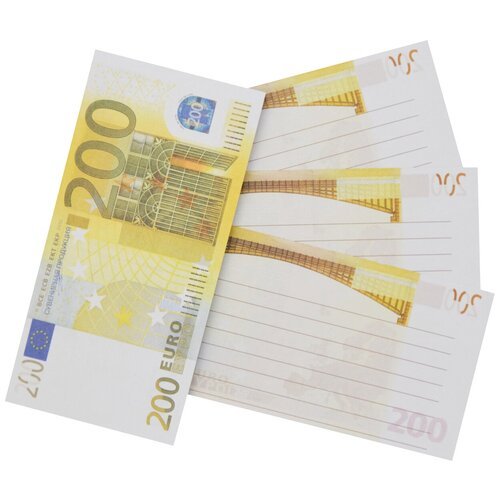 Блокнот для записей пачка 200 евро