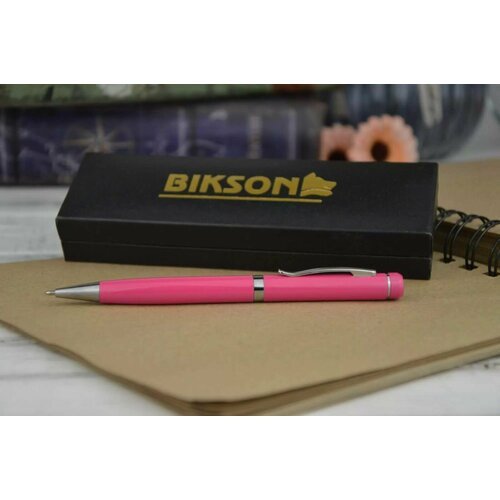 Ручка подарочная ТМ 'BIKSON' 'Classic' шариковая в футляре, синие чернила, корпус розовый