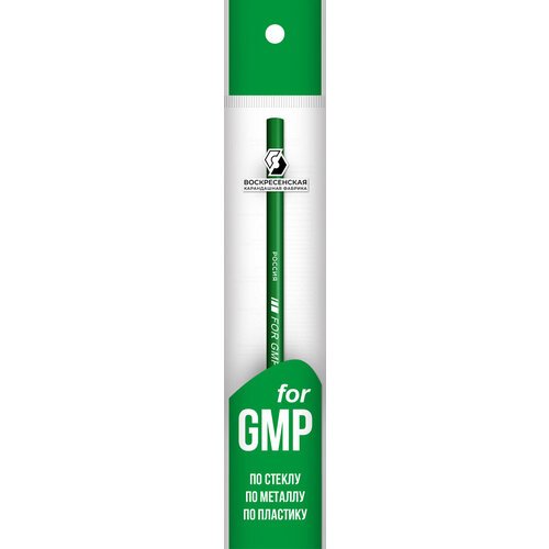 Карандаш 25 шт. для письма по стеклу, металлу, пластику, большой набор ВКФ 'For GMP' 2М (2B) незаточенный зеленый