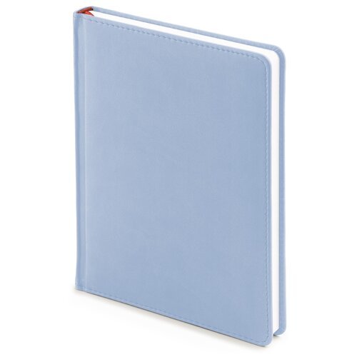Ежедневник Альт Velvet недатированный, искусственная кожа, А6+, 136 листов, зефирный голубой