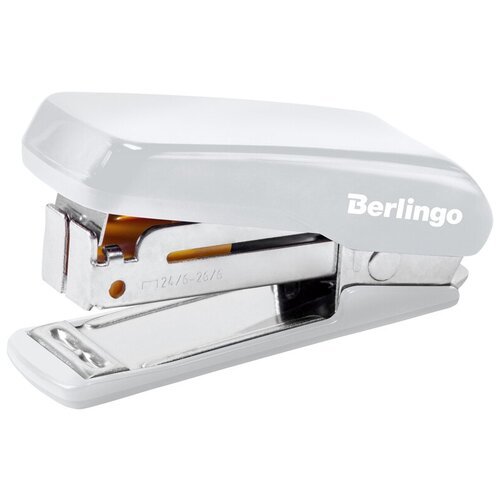 Berlingo Мини-степлер Comfort для скоб №24/6, 26/6 до 20 листов, белый