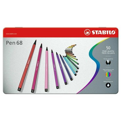 STABILO Фломастеры 'Pen 68' (6850-6), 50 шт.