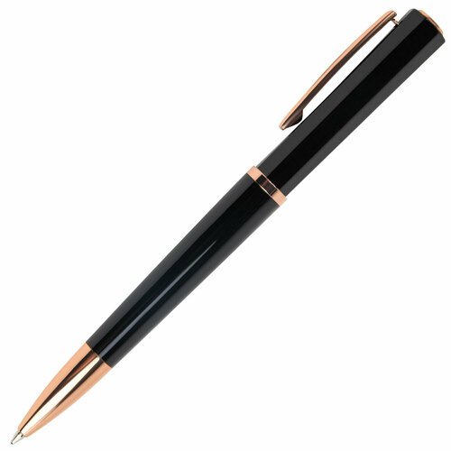 Ручка подарочная шариковая GALANT 'Speer', корпус темно-синий, детали розовое золото, узел 0,7 мм, линия письма 0,5 мм, синяя, 144169