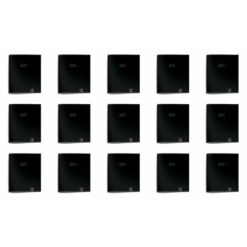 LOREX Тетрадь А5 в клетку, скрепка, Total Black Edition, мелованный картон, Soft Touch, 48 листов, 15 шт
