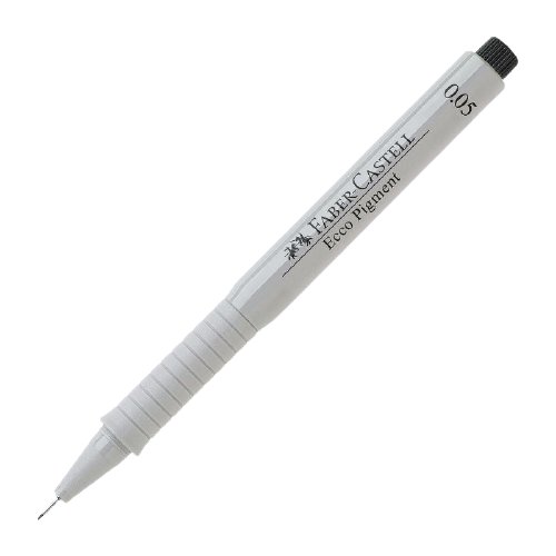 Faber-Castell Ручка капиллярная Ecco Pigment, 0.05 мм, черный цвет чернил, 10 шт.