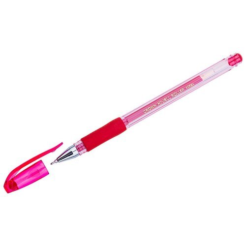 CROWN Ручка гелевая Hi-Jell Needle Grip, игольчатый стержень HJR-500RNB 0.7 мм HJR-500RNB красный