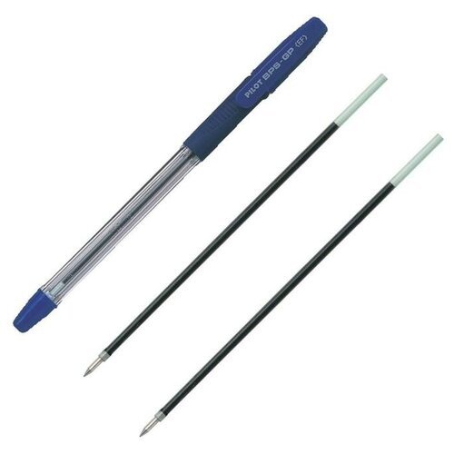 Набор ручка шариковая Pilot, синяя, 0.5мм 2 смен. стержня