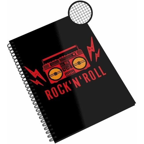 Блокнот в клетку Каждому Своё 'Рок-н-Ролл/Rock and Roll' A4 48 листов