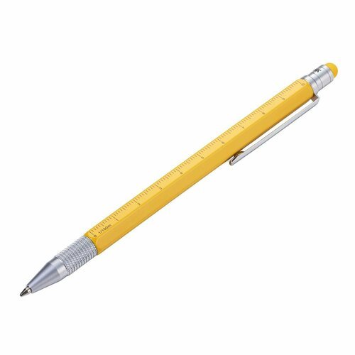 Ручка шариковая TROIKA многофункциональная, цвет желтый, 1 шт