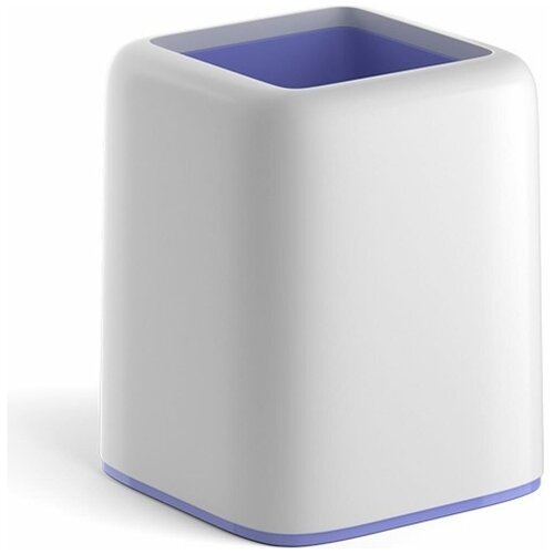 Подставка пластиковая для пишущих принадлежностей ErichKrause® Forte, Pastel, белый с фиолетовой вставкой