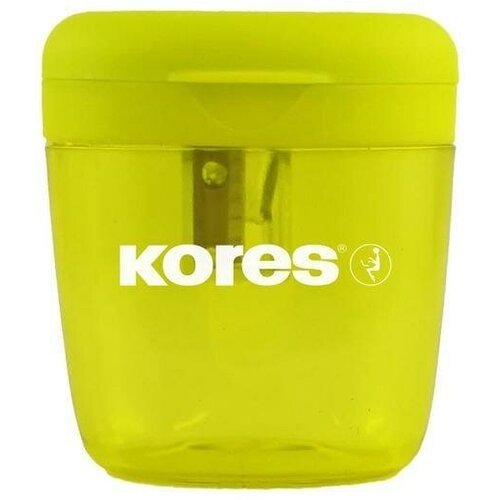 Точилка ручная пластиковая Kores Deposito 1X (1 отверстие, контейнер) 20шт.